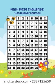 flat design vector cute colorful math mathematics maze puzzle logic printable for kids activity