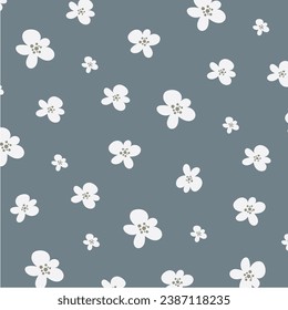 flat design vector cute kawaii girly colorful flower floral element pattern background wallpaper
