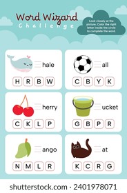 flat design vector first alphabet worksheet printable for kids education 