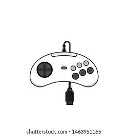 Flat Design Vector Game Controller