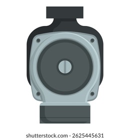 Flat design vector graphic of a professional studio monitor speaker for music production