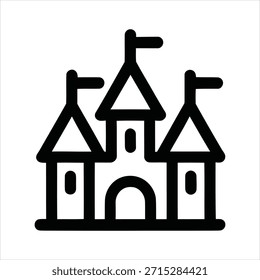 Flat design vector house icon with clean lines, scalable for logos, apps, and print. Ideal for real estate, architecture, and home decor projects.