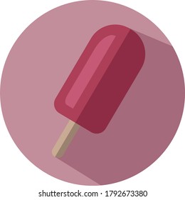 flat design vector ice cream ice lolly