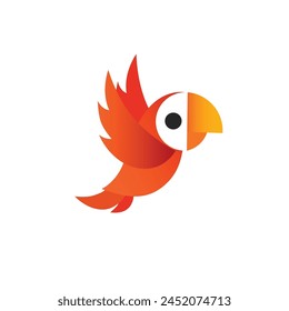 A Flat Design Vector Illustration of Citrus Songbird