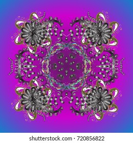 Flat design. Vector illustration. Colorful snowflake Vector illustration. Snowflake icon, isolated. Vector winter snowflakes on colorful background. Icons, labels.