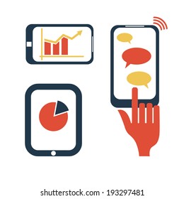 Flat design vector illustration concept for mobile apps