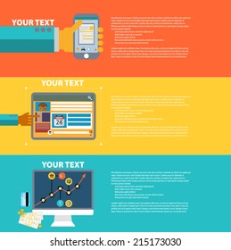 Flat design vector illustration concept