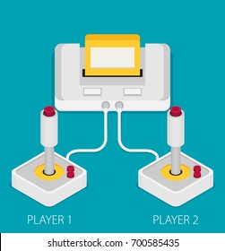 Flat design vector illustration concept of game environment, tools and essentials.