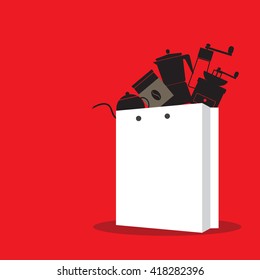 Flat design vector illustration concept.delivery, e-commerce 