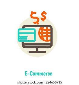 Flat design vector illustration concepts of online payment methods. Icons for online payment gataway, mobile payments, electronic funds transfers and bank wire transfer.