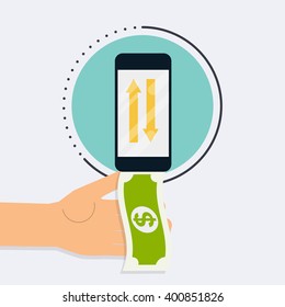 Flat design vector illustration concepts of online payment methods. Internet banking, online purchasing and transaction, electronic funds transfers and bank wire transfer.