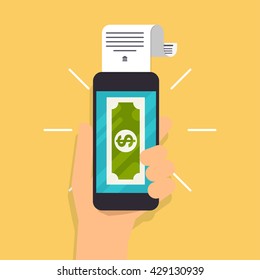 Flat design vector illustration concepts of online payment methods. Internet banking, purchasing and transaction, electronic funds transfers and bank wire transfer.