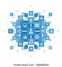 Flat design vector illustration infographic design elements concept. Business and social media design. Design template. 