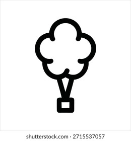 Flat design vector illustration of a person holding a large light bulb, symbolizing creativity and innovation. Scalable, black and white, ideal for commercial use.