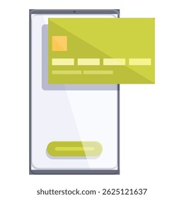 Flat design vector illustration of a smartphone with a stylized user interface