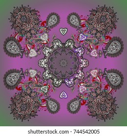 Flat design. Vector illustration. Vector snowflake icon. Snowflake icon, isolated. Vector winter snowflakes on colorful background.