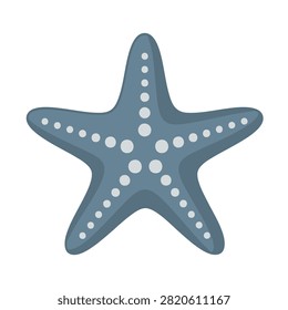 Flat design vector illustration of a starfish