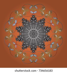 Flat design. Vector illustration. Vector winter snowflakes on colorful background. Vector snowflake icon. Snowflake icon, isolated.