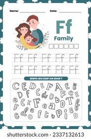 flat design vector learn alphabet letter english flashcard printable poster for kids activity