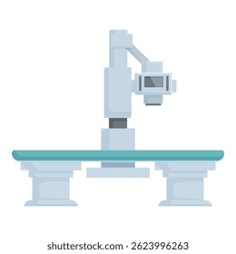 Flat design vector of an mri machine used for medical diagnostics