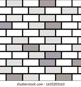 Flat design vector: Orange brick wall for your design.