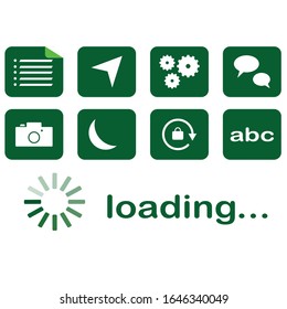 Flat design vector phone icons