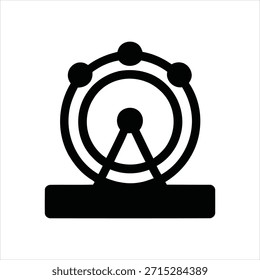 Ícone de destino de vetor de design plano com três círculos concêntricos e uma cruz, escalável para logotipos, aplicativos e impressão. Limpo, moderno e versátil.