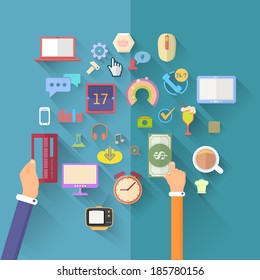 Flat Design Vector Template