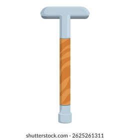 Flat design vector of a tsquare, a drawing instrument for architects and engineers