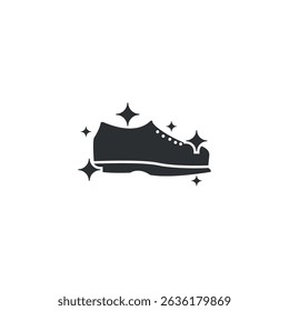 flat design vector washing shoes, clean shoes.