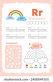 flat design vector weather flashcard printable worksheet for kids activity