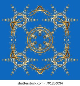 Flat design. Vector winter snowflakes on colorful background. Vector illustration. Icons, labels. Snowflake icon, isolated. Colorful snowflake Vector illustration.