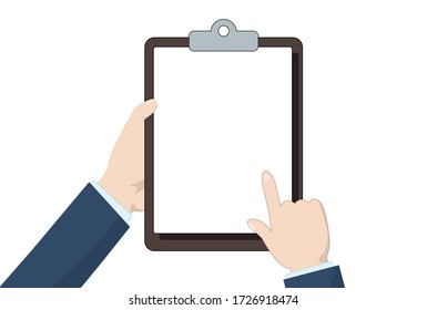 Flat Design Vectors Human Hands Holding Stock Vector (Royalty Free ...