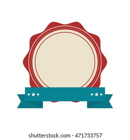flat design vintage style emblem icon vector illustration