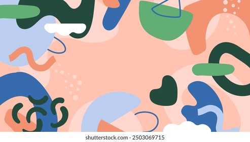 Flat design wallpaper illustration vector design in eps 10