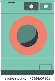 Flat Design Washing Machine Illustrations