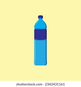 Flat design Water Bottle vector illustration, isolated background