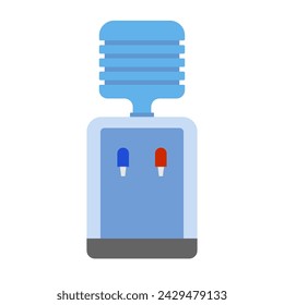 Flat design water dispenser icon. Vector.