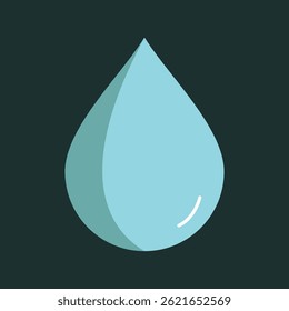 
Arte de gota de agua de diseño plano