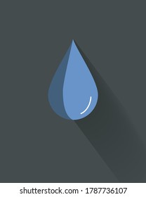 GRANOS DE AGUA DE DISEÑO PLANO CON SOMBRA
