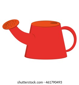 flat design watering can icon vector illustration