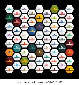 Flat design: wave
