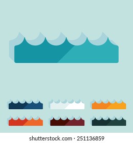 Flat design: wave