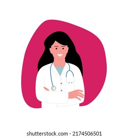 Flat Design, We need a doctor fast, Vector illustration