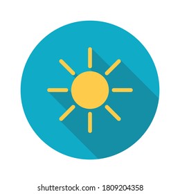 flat design weather icon vector