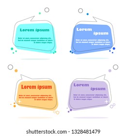 Flat design of Web Stickers, Tags, Banners and Labels collection.