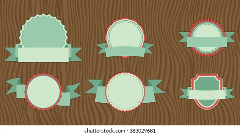 Flat design of Web Stickers, Tags, Banners and Labels collection