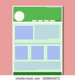 Flat design for website, symbol template website.