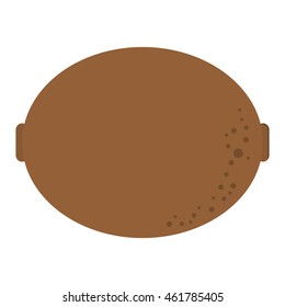 flat design whole kiwi icon vector illustration