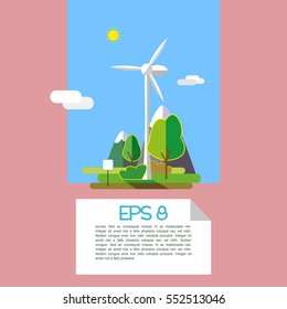 Flat design wind farm